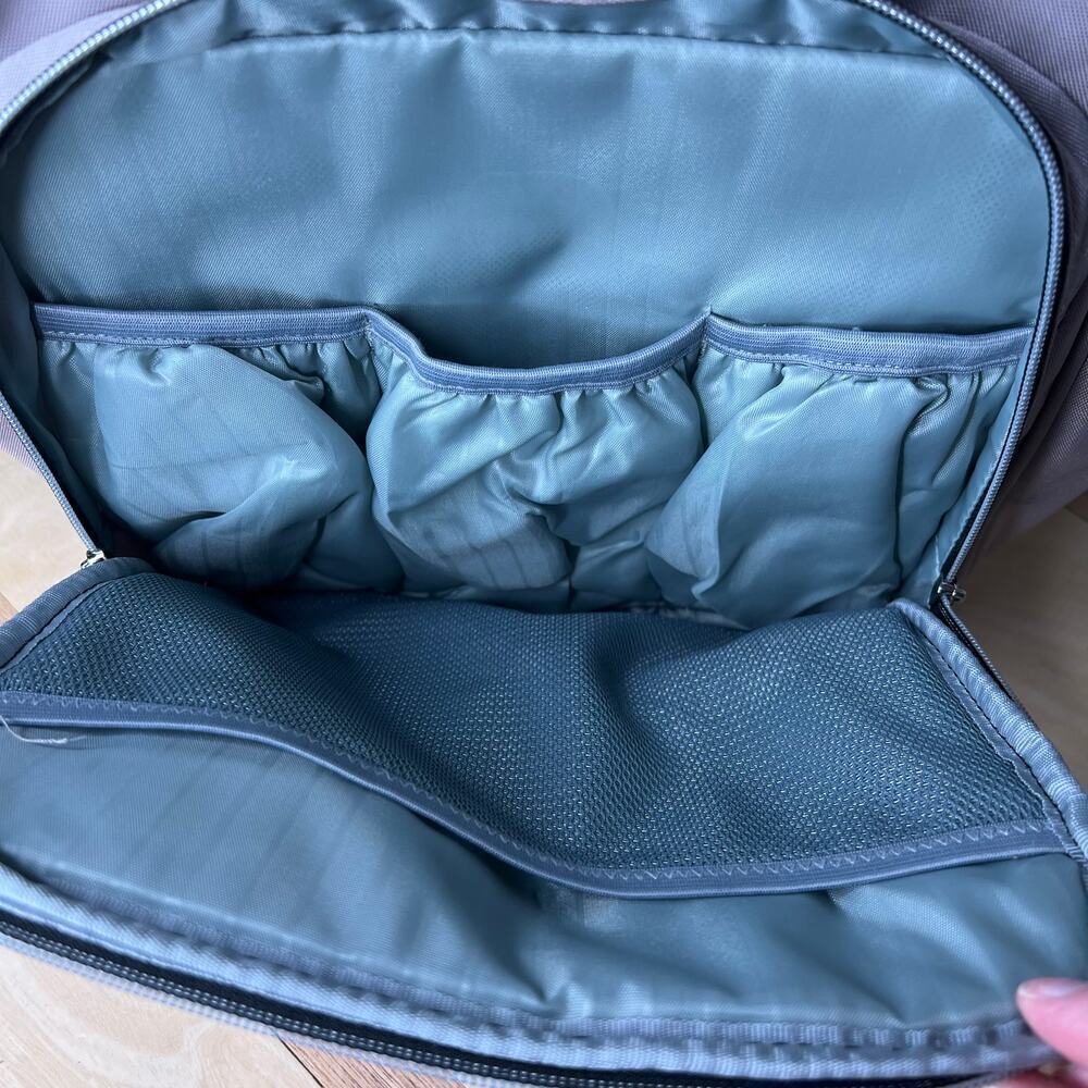 Empsign Diaper Bag Backpack Portable Bassinet Changing Station Waterproof USB - Picture 2 of 10